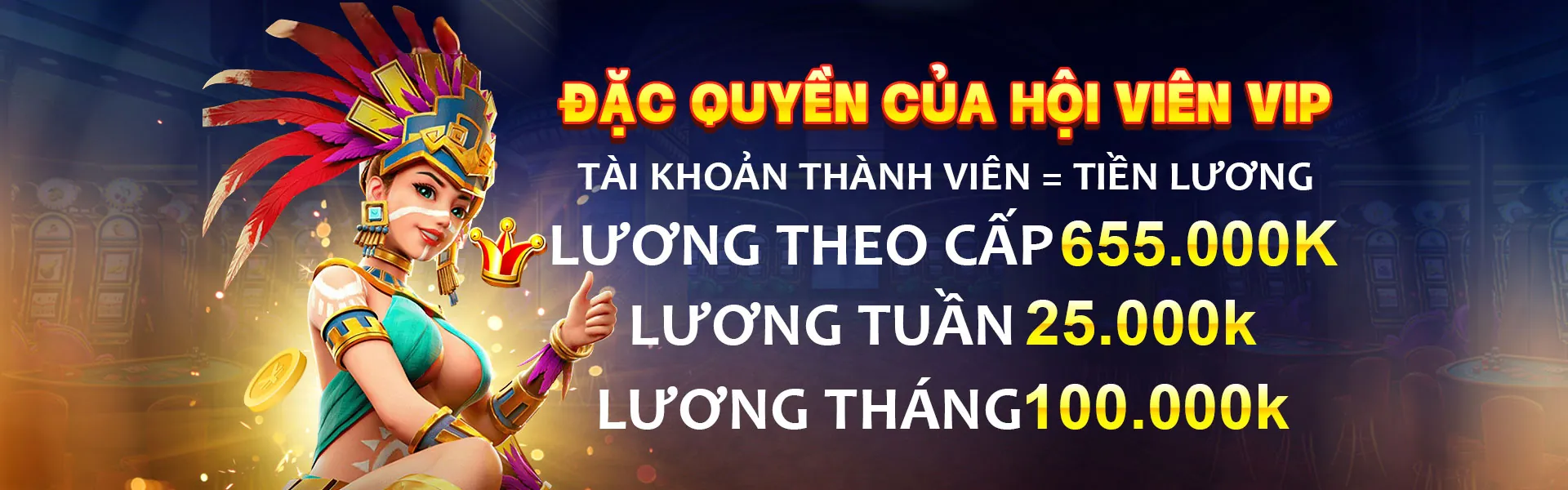 Hình ảnh chương trình VIP và phần thưởng độc quyền